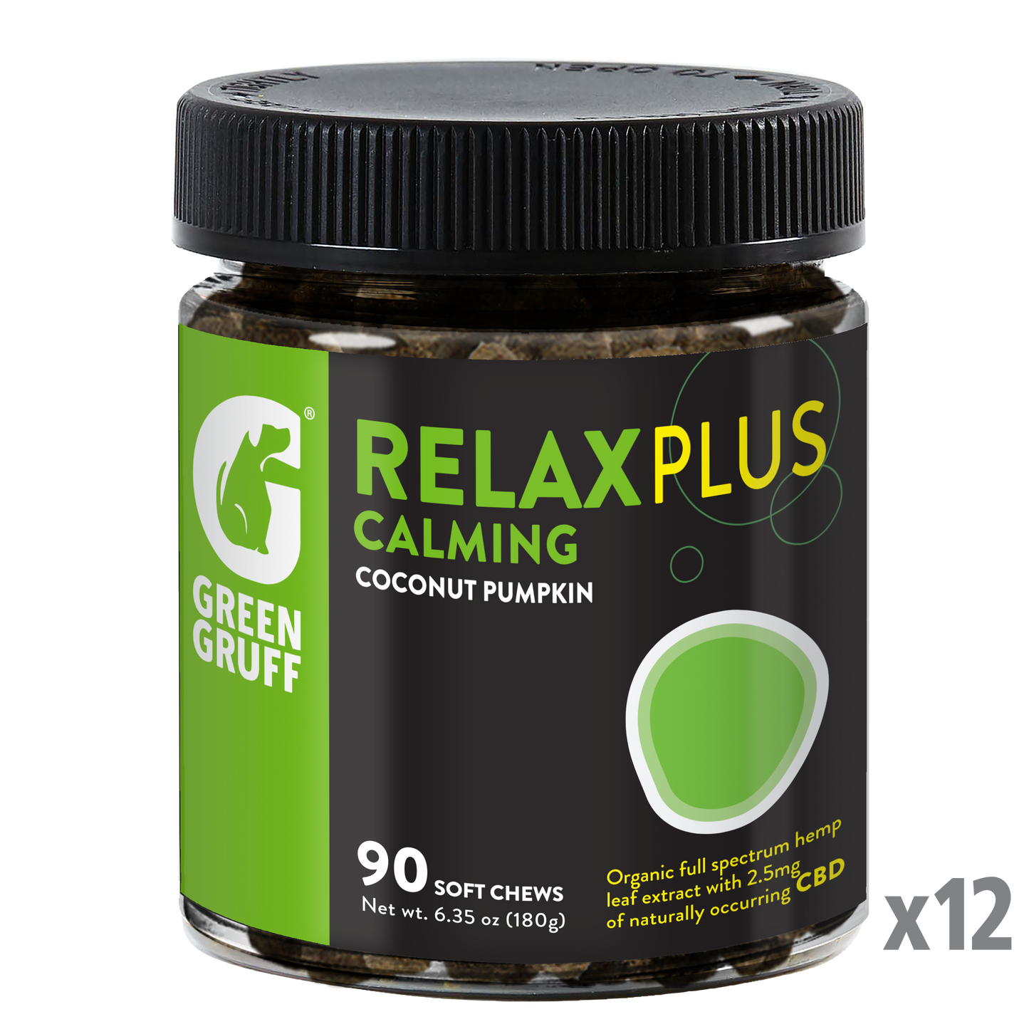 Green Gruff - Relax Plus CBD - 12 Jars