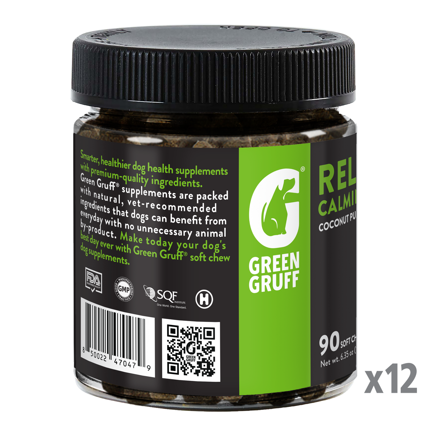 Green Gruff - Relax Plus CBD - 12 Jars