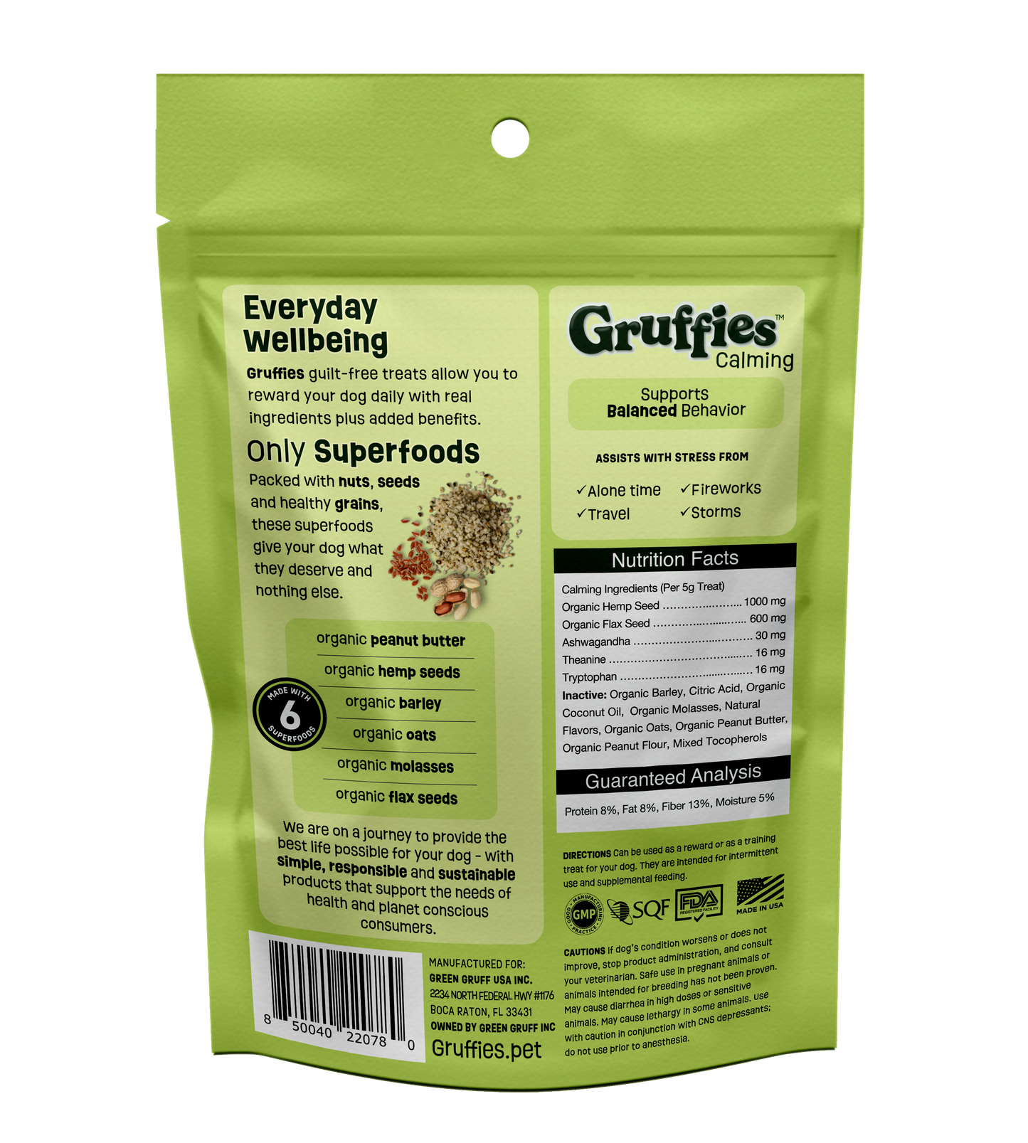 Gruffies - Calming - 1   6 oz  bags