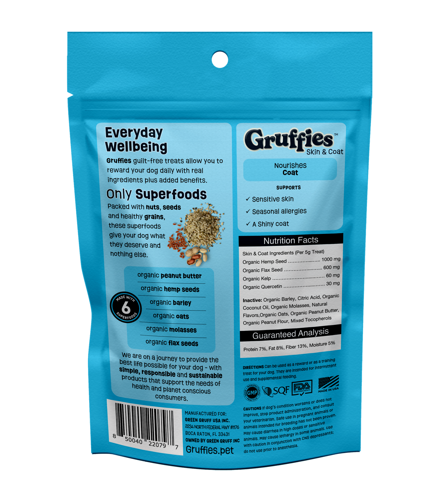 Gruffies - Skin & Coat - 12   6 oz  bags