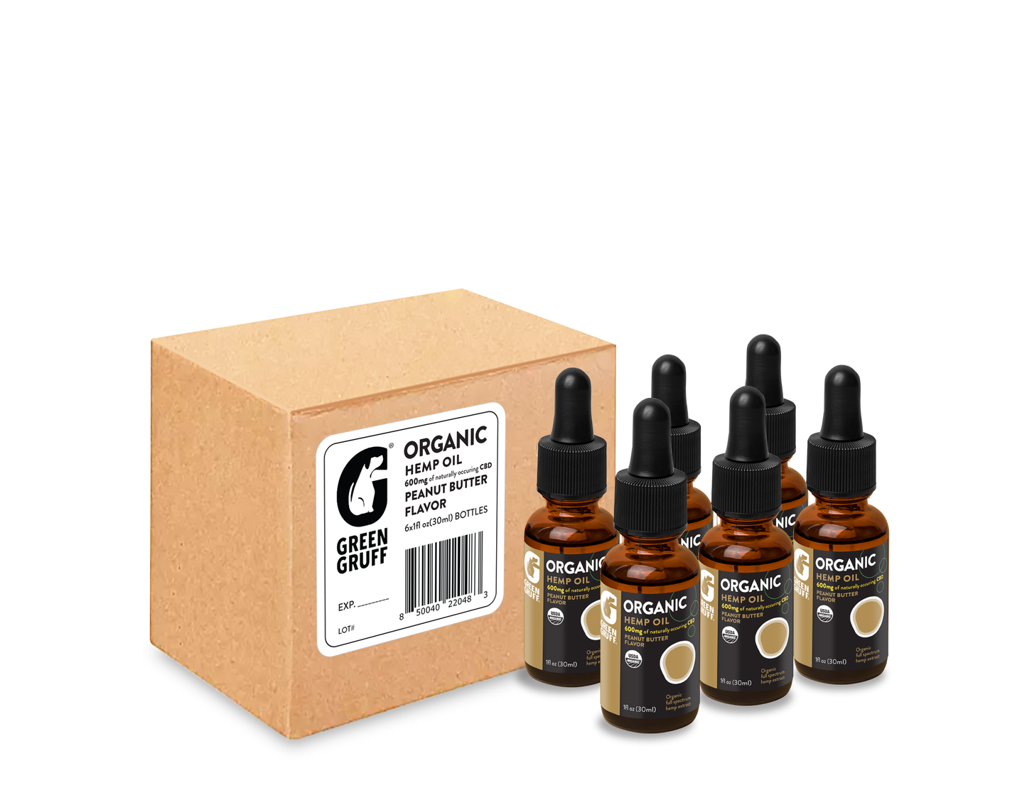 CP DS - Tincture (600 mg of CBD) Peanut Butter - 6 Tinctures