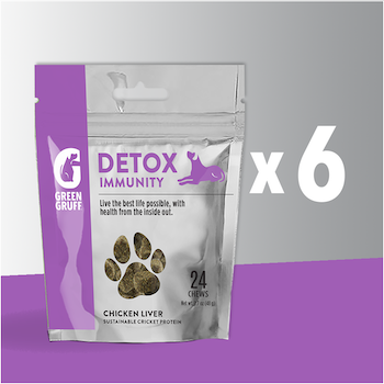 Green Gruff - Detox - 6 Bags (24 chews per bag)