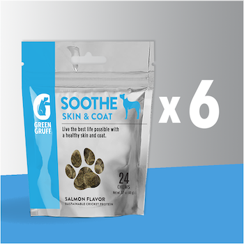 Green Gruff - Soothe - 6 Bags (24 chews per bag)